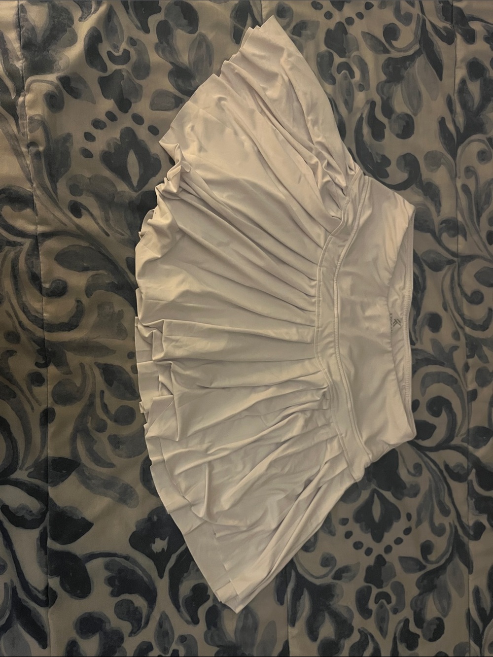 Kyodan Cream Pleated Mini Skirt